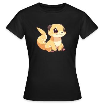 Mangouste - T-shirt Femme - noir - Devant - AI Model Female 172 dark (172cm)