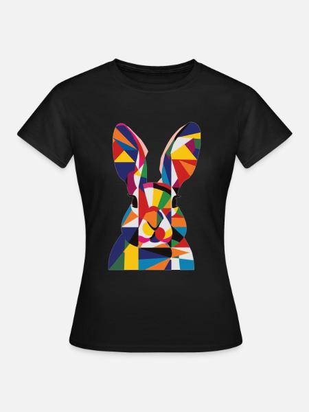 Kaninchen - Frauen T-Shirt - Schwarz