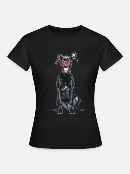 Deutsche Dogge - Frauen T-Shirt - Schwarz