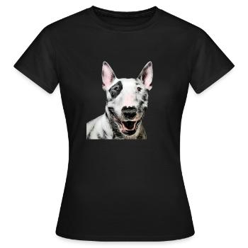 Bull terrier - T-shirt Femme - noir - Devant - AI Model Female 172 dark (172cm)