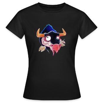 Bull - Women's T-Shirt - black - Front - AI Model Female 172 dark (172cm)