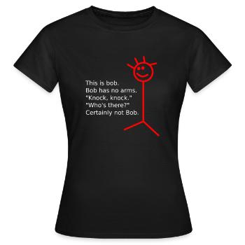 das ist bob - Frauen T-Shirt - Schwarz - Vorne - AI Model Female 172 dark (172cm)