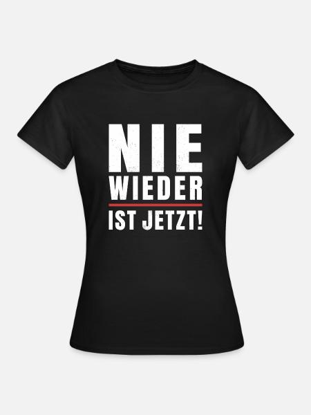 Antifaschismus Antifaschist Gegen Rechts Statement - Frauen T-Shirt - Schwarz