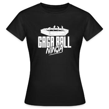 Gaga Ball Dodgeball Joueur de Gagaball Gaga Ball - T-shirt Femme - noir - Devant - AI Model Female 172 dark (172cm)