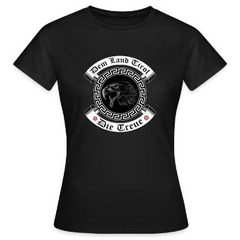 Tirol - Frauen T-Shirt - Schwarz - Vorne - AI Model Female 172 dark (172cm)