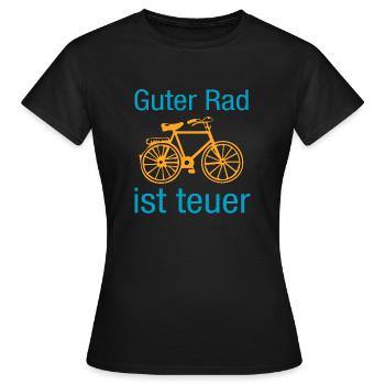 Bike - T-shirt Femme - noir - Devant - AI Model Female 172 dark (172cm)