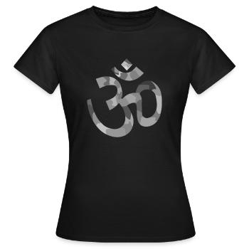 Yoga sign - T-shirt Femme - noir - Devant - AI Model Female 172 dark (172cm)
