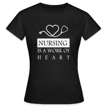 Nurse Doctor Hospital Krankenschwester - Frauen T-Shirt - Schwarz - Vorne - AI Model Female 172 dark (172cm)
