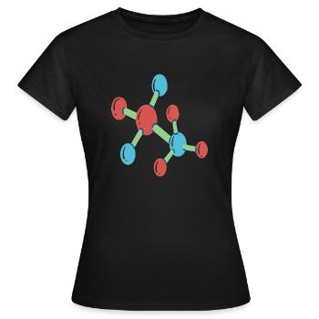 COLOR MOLECULE - Women's T-Shirt - black - Front - AI Model Female 172 dark (172cm)