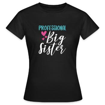 Professionnel grande soeur grande soeur 2021 - T-shirt Femme - noir - Devant - AI Model Female 172 dark (172cm)