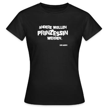Andere Prinzessinnen Punk - Frauen T-Shirt - Schwarz - Vorne - AI Model Female 172 dark (172cm)