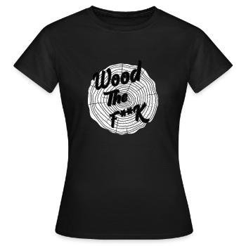 en bois - T-shirt Femme - noir - Devant - AI Model Female 172 dark (172cm)