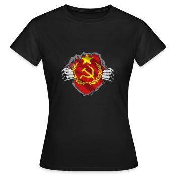 Cadeau du communisme - T-shirt Femme - noir - Devant - AI Model Female 172 dark (172cm)