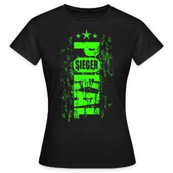 Pokalsieger 2026 - Frauen T-Shirt - Schwarz - Vorne - AI Model Female 172 dark (172cm)