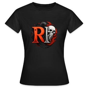 PR 2025 - Women's T-Shirt - black - Front - AI Model Female 172 dark (172cm)