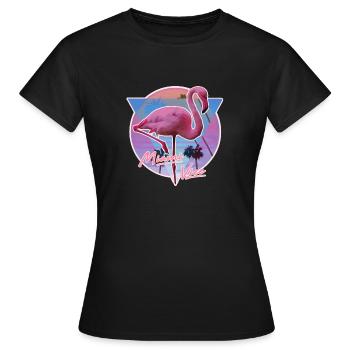 Miami Vice - Frauen T-Shirt - Schwarz - Vorne - AI Model Female 172 dark (172cm)