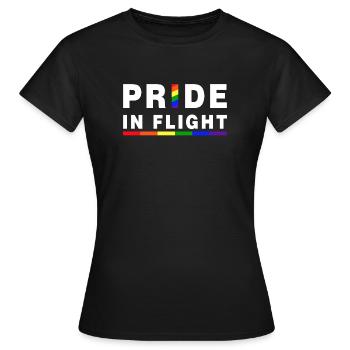 Stolz im Flug - Frauen T-Shirt - Schwarz - Vorne - AI Model Female 172 dark (172cm)