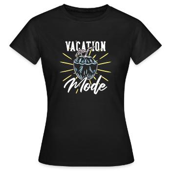Vacation coconut - Women's T-Shirt - black - Front - AI Model Female 172 dark (172cm)