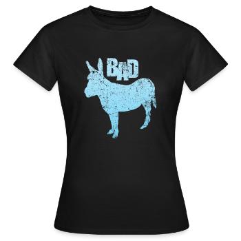 Badass - Frauen T-Shirt - Schwarz - Vorne - AI Model Female 172 dark (172cm)