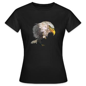 Weißkopfseeadler - Frauen T-Shirt - Schwarz - Vorne - AI Model Female 172 dark (172cm)