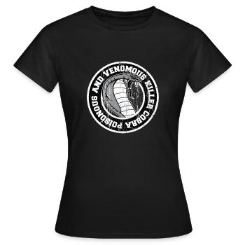 Cobra - T-shirt Femme - noir - Devant - AI Model Female 172 dark (172cm)
