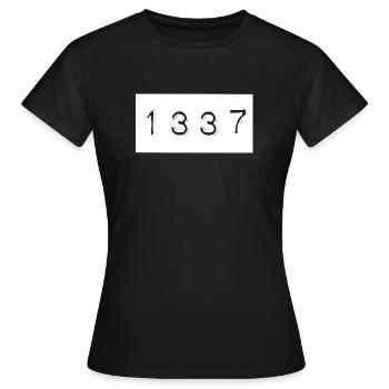 1337 Cs: chemise Go, excellente idée cadeau - T-shirt Femme - noir - Devant - AI Model Female 172 dark (172cm)