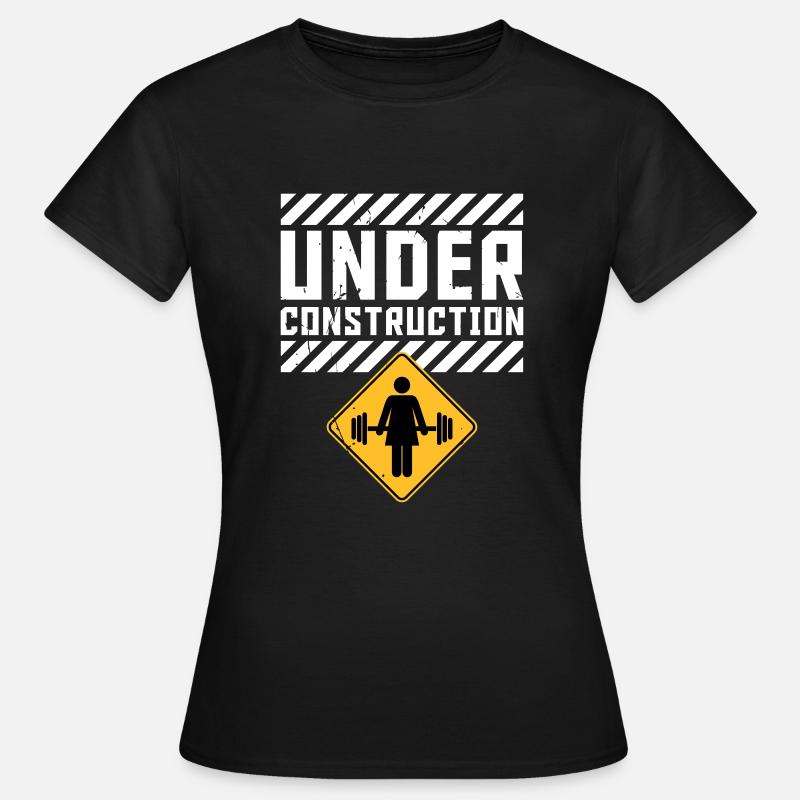 Msr. UNDER CONSTRUCTION - Frauen T-Shirt - Schwarz