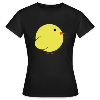 Poussin - T-shirt Femme - noir - Devant - AI Model Female 172 dark (172cm)