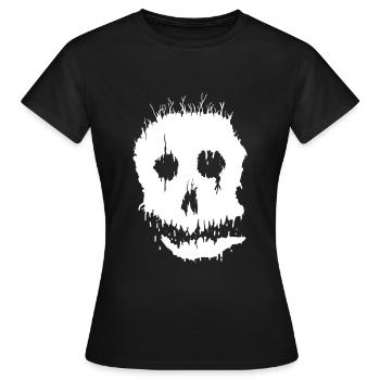 Crâne de monstre d'horreur - T-shirt Femme - noir - Devant - AI Model Female 172 dark (172cm)