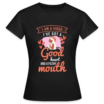 Superstition des qualités de la Vierge - T-shirt Femme - noir - Devant - AI Model Female 172 dark (172cm)