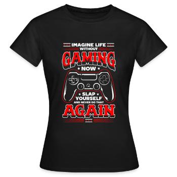 Tournoi Nerd Geek - T-shirt Femme - noir - Devant - AI Model Female 172 dark (172cm)