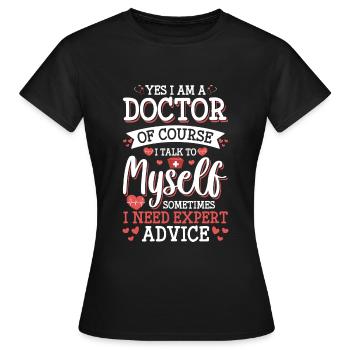 Arzt Krankenhaus Notfall - Frauen T-Shirt - Schwarz - Vorne - AI Model Female 172 dark (172cm)