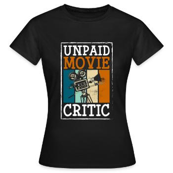 Filmliebhaber Schauspieler Klappe Hollywood - Frauen T-Shirt - Schwarz - Vorne - AI Model Female 172 dark (172cm)