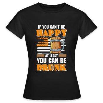 Biertrinker Saufen Trinken Kneipe - Frauen T-Shirt - Schwarz - Vorne - AI Model Female 172 dark (172cm)