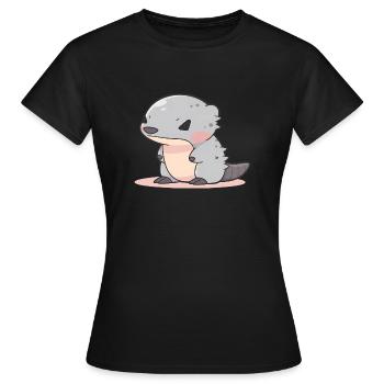 Mangouste - T-shirt Femme - noir - Devant - AI Model Female 172 dark (172cm)
