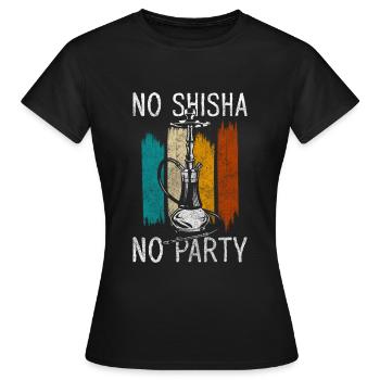 Shisha Dampf Chillen Blubbern - Frauen T-Shirt - Schwarz - Vorne - AI Model Female 172 dark (172cm)