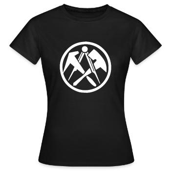Guilde de couvreur - T-shirt Femme - noir - Devant - AI Model Female 172 dark (172cm)
