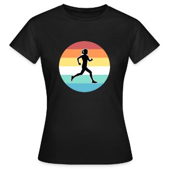 Jogging - T-shirt Femme - noir - Devant - AI Model Female 172 dark (172cm)