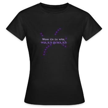 Si j'étais toi - T-shirt Femme - noir - Devant - AI Model Female 172 dark (172cm)