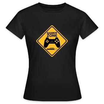 Gamer Zone - Frauen T-Shirt - Schwarz - Vorne - AI Model Female 172 dark (172cm)