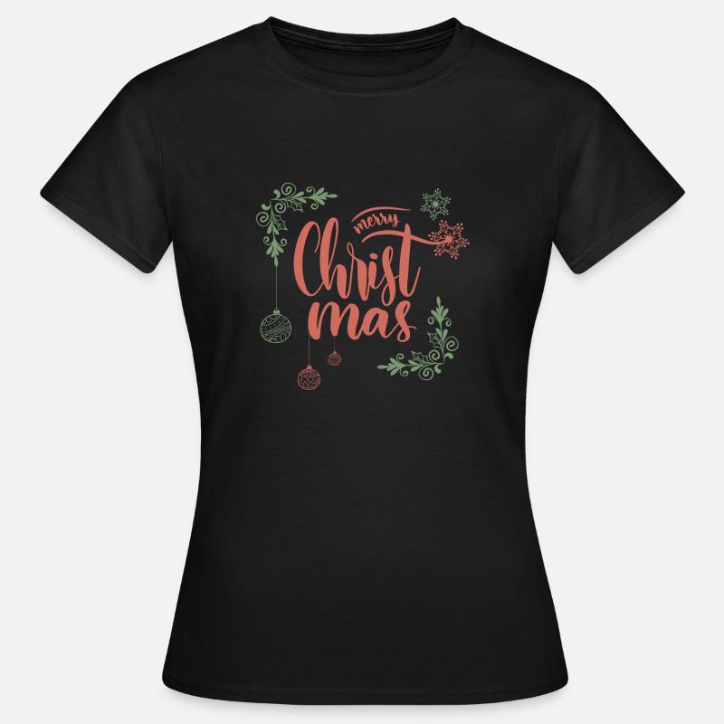Bell smykker jul snefnug jul - Dame-T-shirt - sort