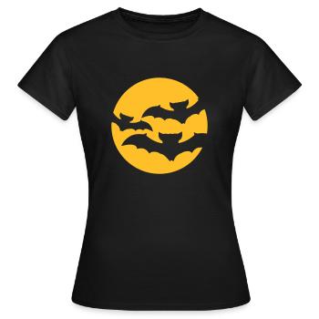 nuit mond 3 amis schwarm beaucoup de modèle volhund - T-shirt Femme - noir - Devant - AI Model Female 172 dark (172cm)