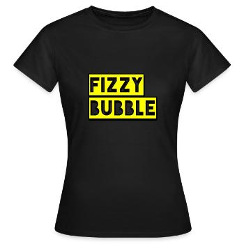 FIZZY BUBBLE - T-shirt Femme - noir - Devant - AI Model Female 172 dark (172cm)