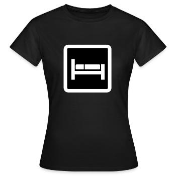 Signe de lit - T-shirt Femme - noir - Devant - AI Model Female 172 dark (172cm)