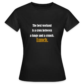 Fitness workout shirt - T-shirt Femme - noir - Devant - AI Model Female 172 dark (172cm)