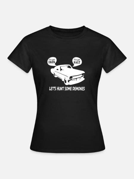 Lass uns ein paar demonen jagen - Frauen T-Shirt - Schwarz