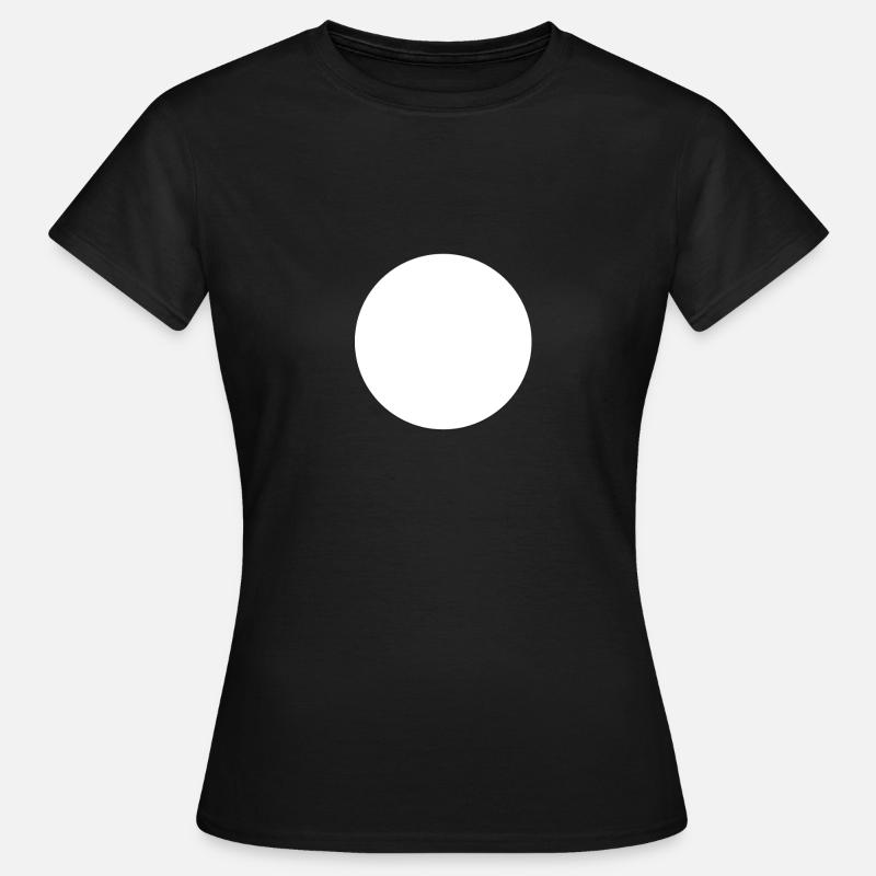 white circle - Women's T-Shirt - black