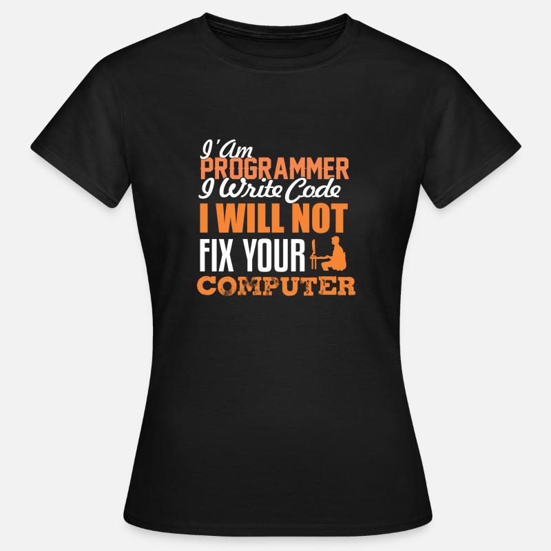 Entwickler Programmierer - Frauen T-Shirt - Schwarz