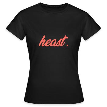 heast - herst - Hearst - dialecte - cadeau viennois - T-shirt Femme - noir - Devant - AI Model Female 172 dark (172cm)