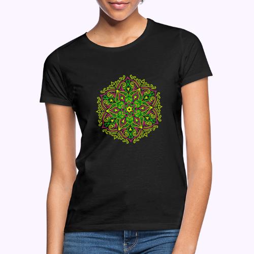 Fire Lotus Mandala - Dame-T-shirt